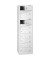 Schließfachschrank 110096, Metall, 1 Abteil mit 10 Fächern, abschließbar, 50x180cm (BxH), lichtgrau