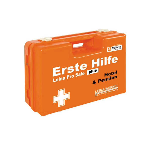 4011166211342 - Erste-Hilfe-Kasten Pro Safe plus Hotel & Pension DIN 13169 + branchenbezogene Zusatzerweiterung orange 4011166211342 Leina-Werke 4011166211342 - Erste-Hilfe-Kasten Pro Safe plus Hotel & Pension DIN 13169 + branchenbezogene Zusatzerweiterung orange 4011166211342 Leina-Werke