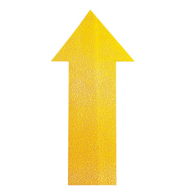 Durable Piktogramm Stellplatzmarkierung Pfeil gelb selbstklebend 100x200mm 10 Stück