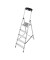 Stehleiter 126337 MONTO Safety, 1 x 5 Stufen, silber, Aluminium