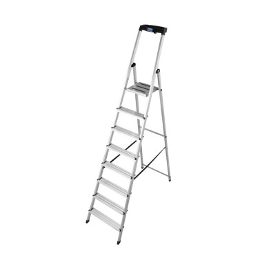 Stehleiter 126368 MONTO Safety, 1 x 8 Stufen, silber, Aluminium