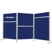 FRANKEN Stellwand ECO, doppelseitig blau 120,0 x 60,0 cm