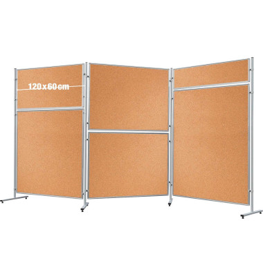 FRANKEN Stellwand ECO, doppelseitig braun 120,0 x 60,0 cm FRANKEN Stellwand ECO, doppelseitig braun 120,0 x 60,0 cm