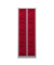 Schließfachschrank MonoBloc ML06D4506, Metall, 2 Abteile mit 8 Fächern, abschließbar, 61x170cm (BxH), rot