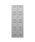 Schließfachschrank MonoBloc ML06D4645, Metall, 2 Abteile mit 8 Fächern, abschließbar, 61x170cm (BxH), lichtgrau