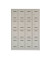 Schließfachschrank MonoBloc ML11Q4645, Metall, 4 Abteile mit 16 Fächern, abschließbar, 118,3x170cm (BxH), lichtgrau