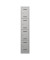 Schließfachschrank MonoBloc ML03S4645, Metall, 1 Abteil mit 4 Fächern, abschließbar, 32,2x170cm (BxH), lichtgrau