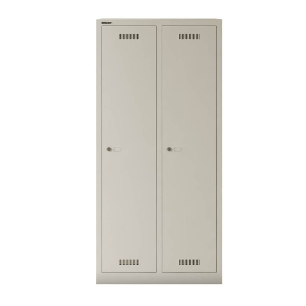 5020073766820 - Spind MonoBloc MLD08D1645 Metall 2 Abteile mit 2 Fächern abschließbar 81x170cm (BxH) lichtgrau 5020073766820 Bisley 5020073766820 - Spind MonoBloc MLD08D1645 Metall 2 Abteile mit 2 Fächern abschließbar 81x170cm (BxH) lichtgrau 5020073766820 Bisley