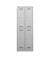 Spind MonoBloc ML06D2645, Metall, 2 Abteile mit 4 Fächern, abschließbar, 61x170cm (BxH), lichtgrau