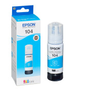 Druckerpatrone 104/T00P24 C13T00P240 (kompatibel zu Epson 104/T00P24), cyan, ca. 7500 Seiten
