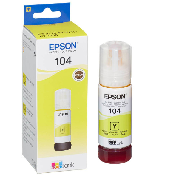 8715946655833 - Liderpapel - Epson C13T00P440 Original Tintenbehälter 104 Gelb EcoTank (C13T00P440)