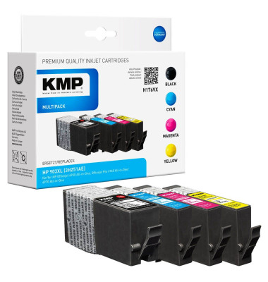 KMP H176VX schwarz, cyan, magenta, gelb Tintenpatronen ersetzt HP 903XL
