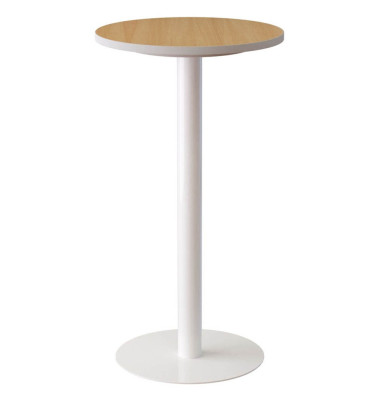 Stehtisch MDE60.13.23 110cm (H), Ø 60cm (BxT), rund, buche / weiß