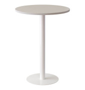 Stehtisch MDE80.13.13 110cm (H), Ø 80cm (BxT), rund, weiß / weiß