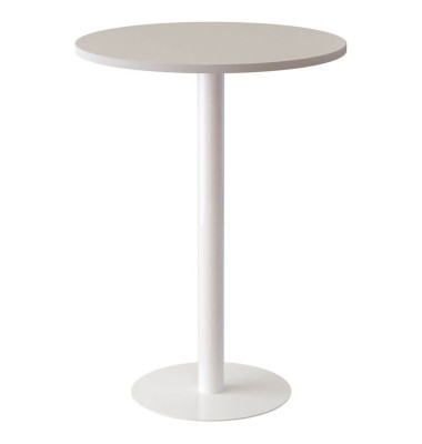 Stehtisch MDE80.13.13 110cm (H), Ø 80cm (BxT), rund, weiß / weiß Stehtisch MDE80.13.13 110cm (H), Ø 80cm (BxT), rund, weiß / weiß