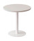 Beistelltisch G60.13.13, 60cm (H), 60x60cm (BxT), rund, weiß / weiß