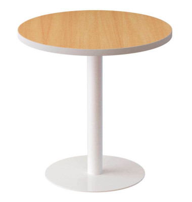 Beistelltisch G60.13.23, 60cm (H), 60x60cm (BxT), rund, buche / weiß Beistelltisch G60.13.23, 60cm (H), 60x60cm (BxT), rund, buche / weiß
