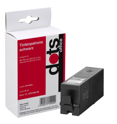 dots schwarz Tintenpatrone ersetzt HP 903XL