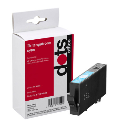 dots cyan Tintenpatrone ersetzt HP 903XL