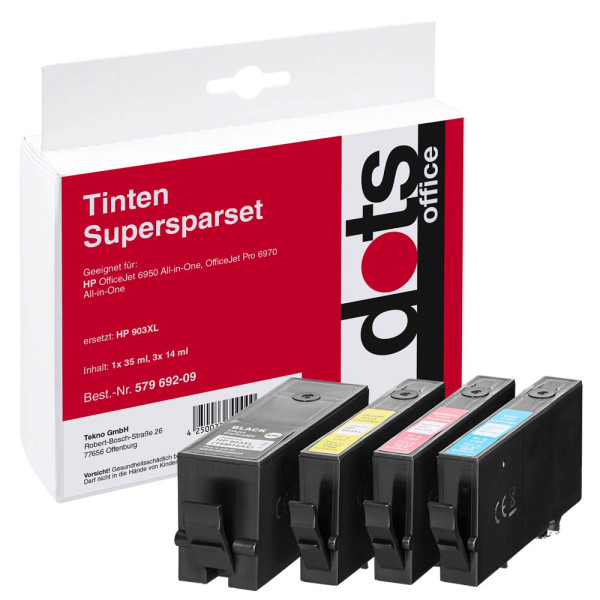 4250073732506 - Druckerpatrone 17560005-DOTS kompatibel zu HP 903XL Multipack schwarz cyan magenta gelb 4250073732506 4 Stück 4250073732506 - Druckerpatrone 17560005-DOTS kompatibel zu HP 903XL Multipack schwarz cyan magenta gelb 4250073732506 4 Stück