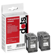 Druckerpatrone 1719,4021-DOTS kompatibel zu HP 301XL, Doppelpack, 2x schwarz