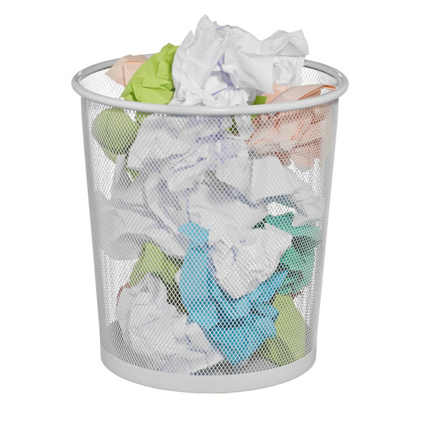 4003368177168 - Papierkörbe Papierkorb Mesh weiß Ø26x28cm 140 l weiß 4003368177168 - Papierkörbe Papierkorb Mesh weiß Ø26x28cm 140 l weiß