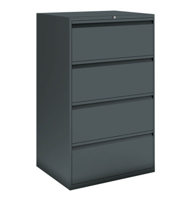 BISLEY Hängeregistraturschrank grau 4 Schubladen BISLEY Hängeregistraturschrank grau 4 Schubladen