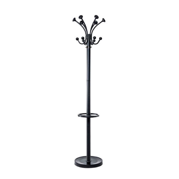 4002390075008 - Garderobenständer MAULnubis 94070 mit 20 Haken mit Schirmständer Metall schwarz 4002390075008 Maul