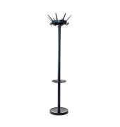 Garderobenständer MAULcaligo 94080, mit 32 Haken, mit Schirmständer, Metall, schwarz