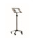 Stehpult ECO, höhenverstellbar 105-145cm (H), 62x62cm (BxT), rechteckig, grau / silber