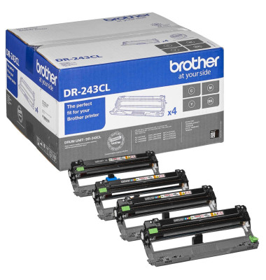 brother DR-243CL schwarz, cyan, magenta, gelb Trommel