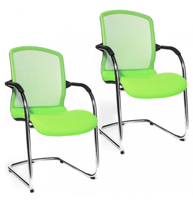2 Topstar Open Chair 100 Besucherstühle grün