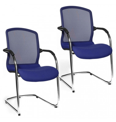 2 Topstar Open Chair 100 Besucherstühle blau