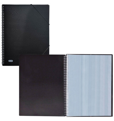 Sichtbuch URBAN 400104496, schwarz, A4, mit 40 H&uuml;llen, Polypropylen (PP)