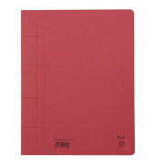 Schnellhefter 081100RT, A4, rot, Karton, 250g, Vorderdeckel opak