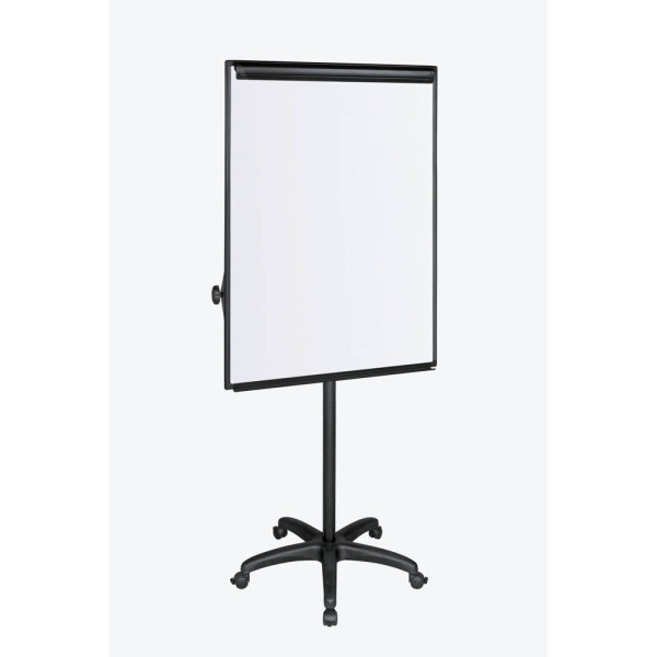 5603750506188 - Mobiles Flipchart Classic EA4806186 B1 Blanko Magnetisch Mit 5 Rollen und Stiftablage Weiß Schwarz