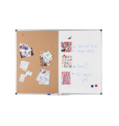 Kombitafel Maya, XA0503170, 120x90cm, Kork + Metall, Aluminiumrahmen