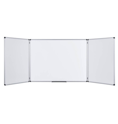 Whiteboard klappbar Maya Trio, TR01030207170, 90/180x60cm, emailliert, Aluminiumrahmen