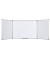 Whiteboard klappbar Maya Trio, TR01030207170, 90/180x60cm, emailliert, Aluminiumrahmen