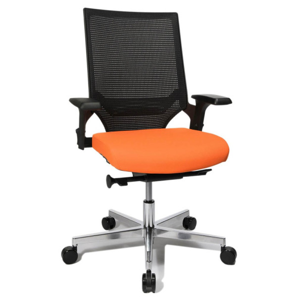 4014296731025 - Bürostuhl T300 TA309A T340 orange schwarz alu Stoff 4014296731025 - Bürostuhl T300 TA309A T340 orange schwarz alu Stoff