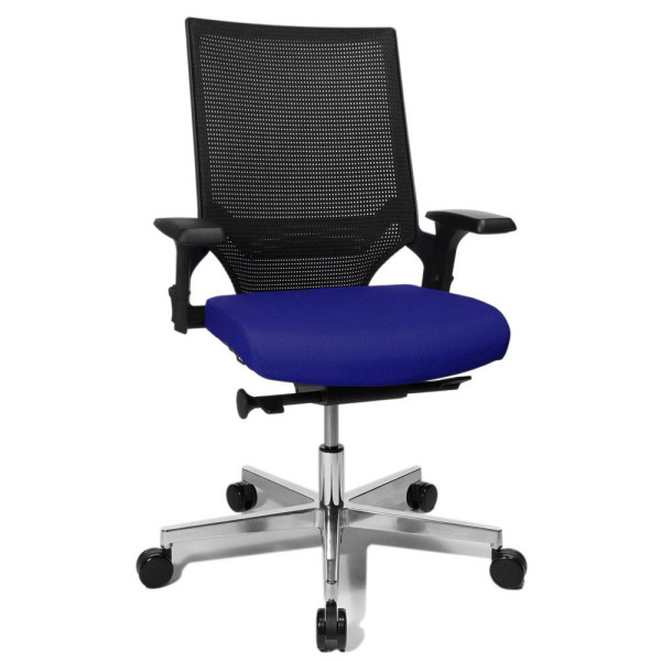 4014296964379 - Bürostuhl T300 TA309A T380 blau schwarz alu Stoff 4014296964379 - Bürostuhl T300 TA309A T380 blau schwarz alu Stoff