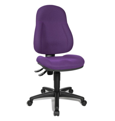 Bürostuhl Wellpoint 10, lila / schwarz, bis 110kg