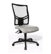 Bürostuhl Net Point 10, hellgrau / schwarz, bis 110kg