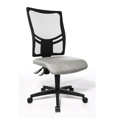 Bürostuhl Net Point 10, hellgrau / schwarz, bis 110kg