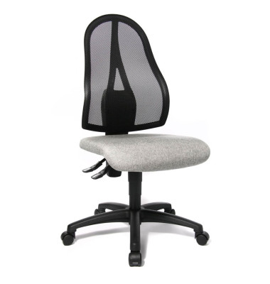 Bürostuhl Open Point P, hellgrau / schwarz, bis 110kg