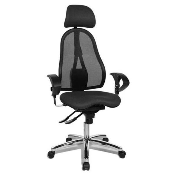 4014296233987 - Bürostuhl Sitness 45 ST99U L52X anthrazit schwarz chrom Stoff 4014296233987 - Bürostuhl Sitness 45 ST99U L52X anthrazit schwarz chrom Stoff