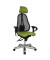 Bürostuhl Sitness 45, grün / chrom, mit Armlehnen, bis 110kg