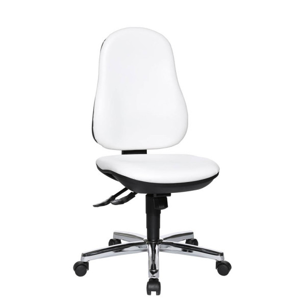 4014296734347 - Bürostuhl Support® SY 8559 D16 Kunstleder weiß Gestell chrom 4014296734347 - Bürostuhl Support® SY 8559 D16 Kunstleder weiß Gestell chrom