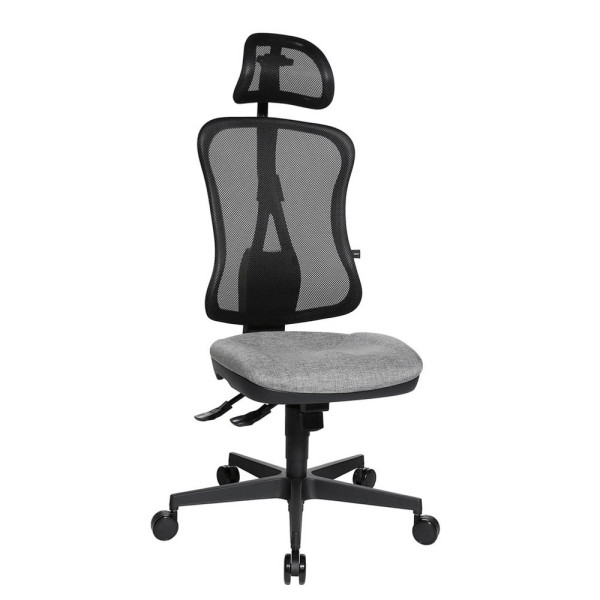 4014296734484 - Bürostuhl Head Point SY HE200 G23 B90X hellgrau schwarz schwarz Stoff 4014296734484 - Bürostuhl Head Point SY HE200 G23 B90X hellgrau schwarz schwarz Stoff