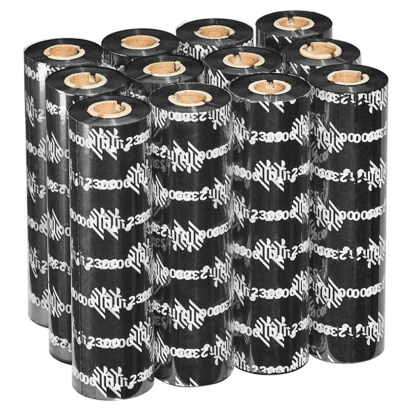 5711045411359 - ribbon 2300 wax - 12-Pack - 110 mm x 74 m - Print ribbon Schwarz